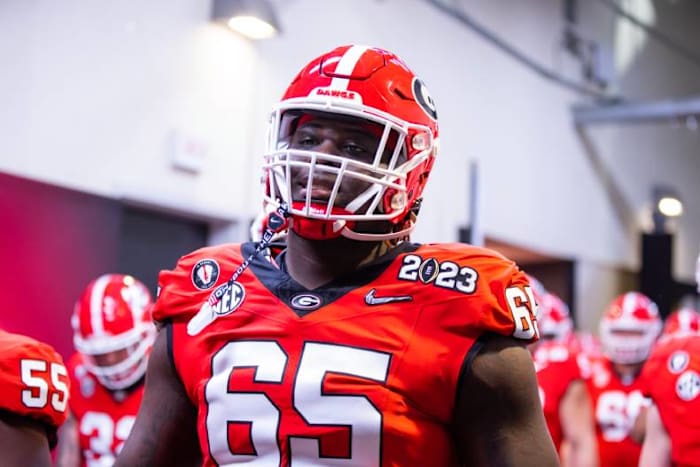 Georgia offensive tackle Amarius Mims